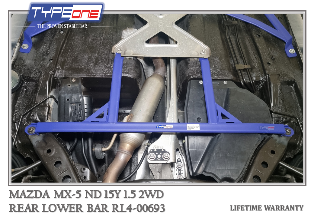 TYPEONE RL4-00693 Rear Lower Bar — Mazda MX-5 ND 15Y