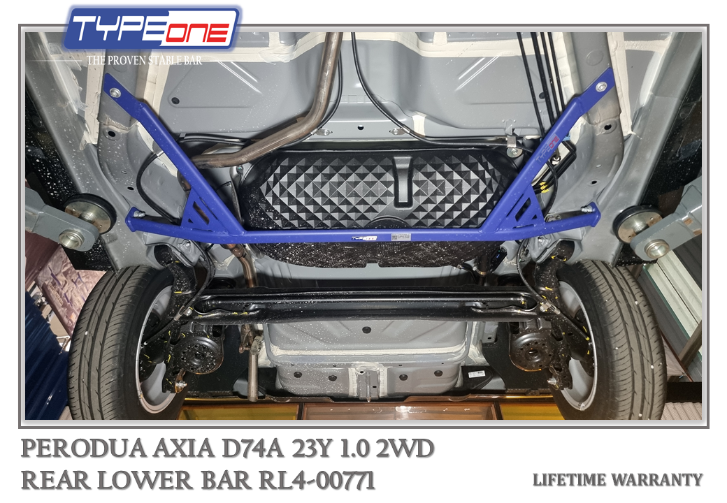 TYPEONE RL4-00771 Rear Lower Bar — Perodua Axia D74A 23Y