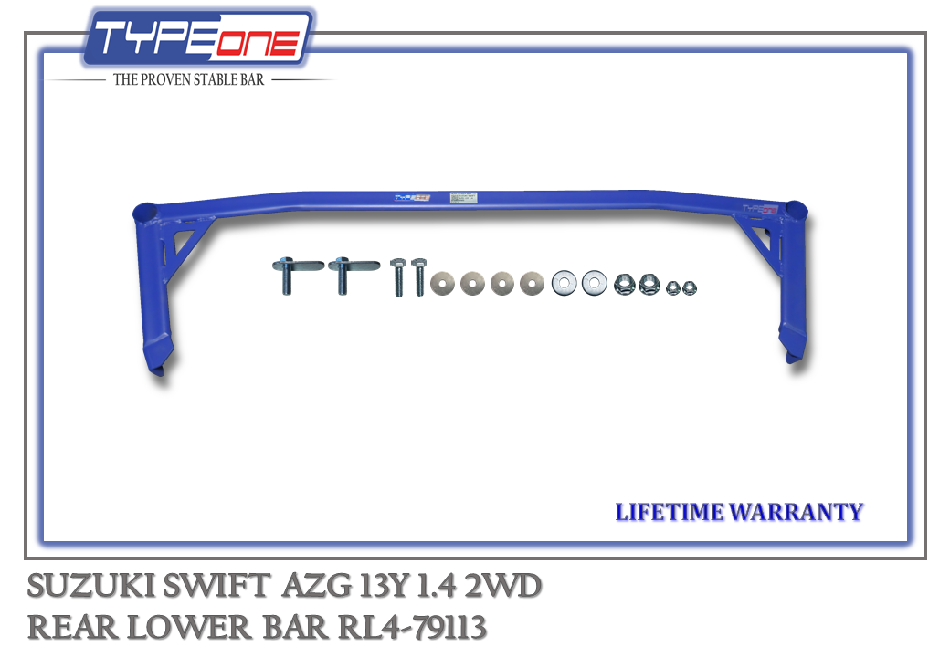 TYPEONE RL4-79113 Rear Lower Bar — Suzuki Swift AZG 13Y