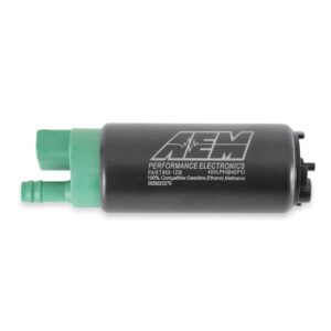 AEM 400 LPH E85-Compatible High Flow In-Tank Fuel Pump – Double Barb AEM original product image