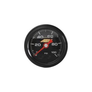 AEM 0-100 PSI Liquid-Filled Pressure Gauge (1/8th NPT) AEM 30-2135-100 official photo
