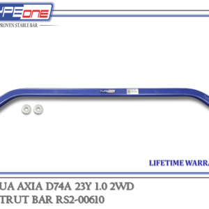 TYPEONE RS2-00610 Rear Strut Bar — Perodua Axia D74A 23Y