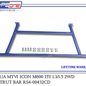 TYPEONE RS4-00432CD Rear Strut Bar — Perodua Myvi Icon M600 15Y