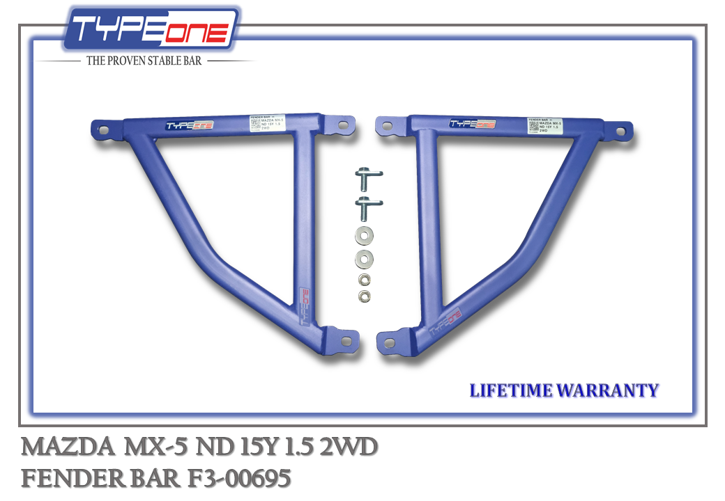 TYPEONE F3-00695 Fender Bar — Mazda MX-5 ND 15Y