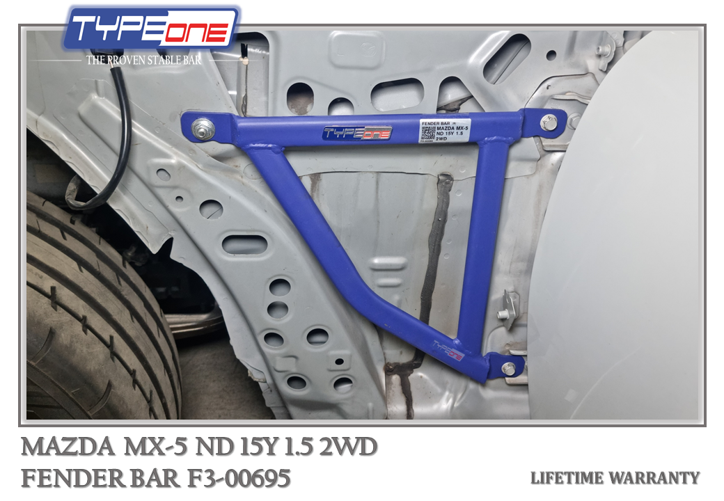 TYPEONE F3-00695 Fender Bar — Mazda MX-5 ND 15Y