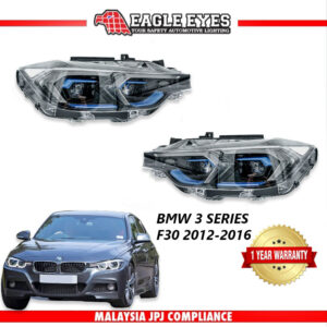BMW 3 SERIES F30 2012-2016 PROJECTOR LED HI-LO BEAM DRL HEADLAMP (FOR HID 8 PIN) — Eagle Eyes