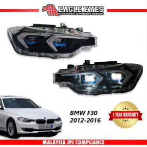 BMW 3 SERIES F30/F35 2012-2016 PROJECTOR LED HI-LO BEAM DRL SEQUENTAIL SIGNAL HEADLAMP (FOR HID 8 PIN) — Eagle Eyes