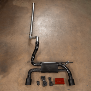 Jeep JLU/JL Wrangler Blackbear™ Valved Exhaust System — manufacturer product image
