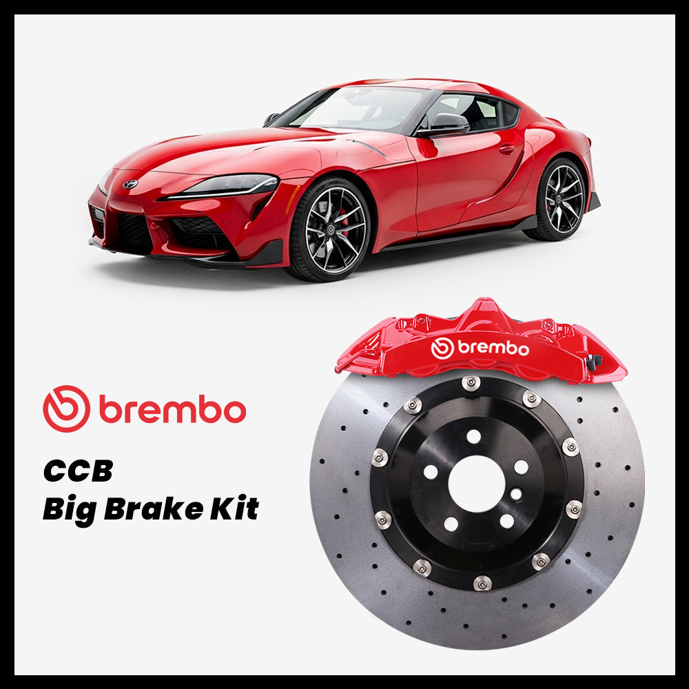 Official StopFlex carbon ceramic big brake kit 2020-2026+ Toyota GR Supra (A90/A91) Carbon Ceramic Big Brake Kit — Brembo GT6