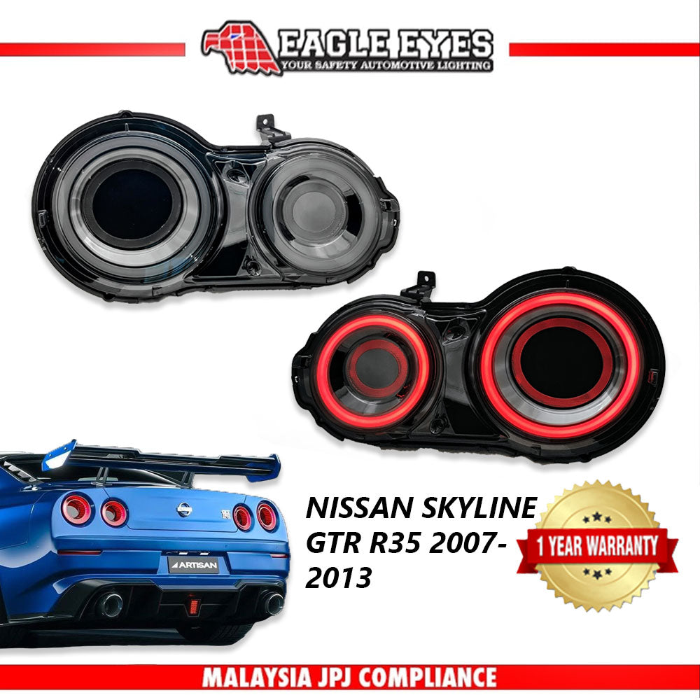 NISSAN SKYLINE GTR R35 2007-2013 WELCOME LIGHT LED TAILLAMP (SMK) — Eagle Eyes