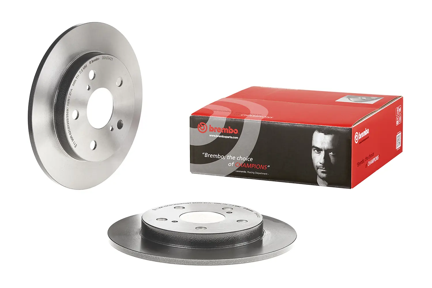 Brembo 08.A534.21 Prime Rear Brake Disc – Corolla Hybrid ZWE182/ZWE183
