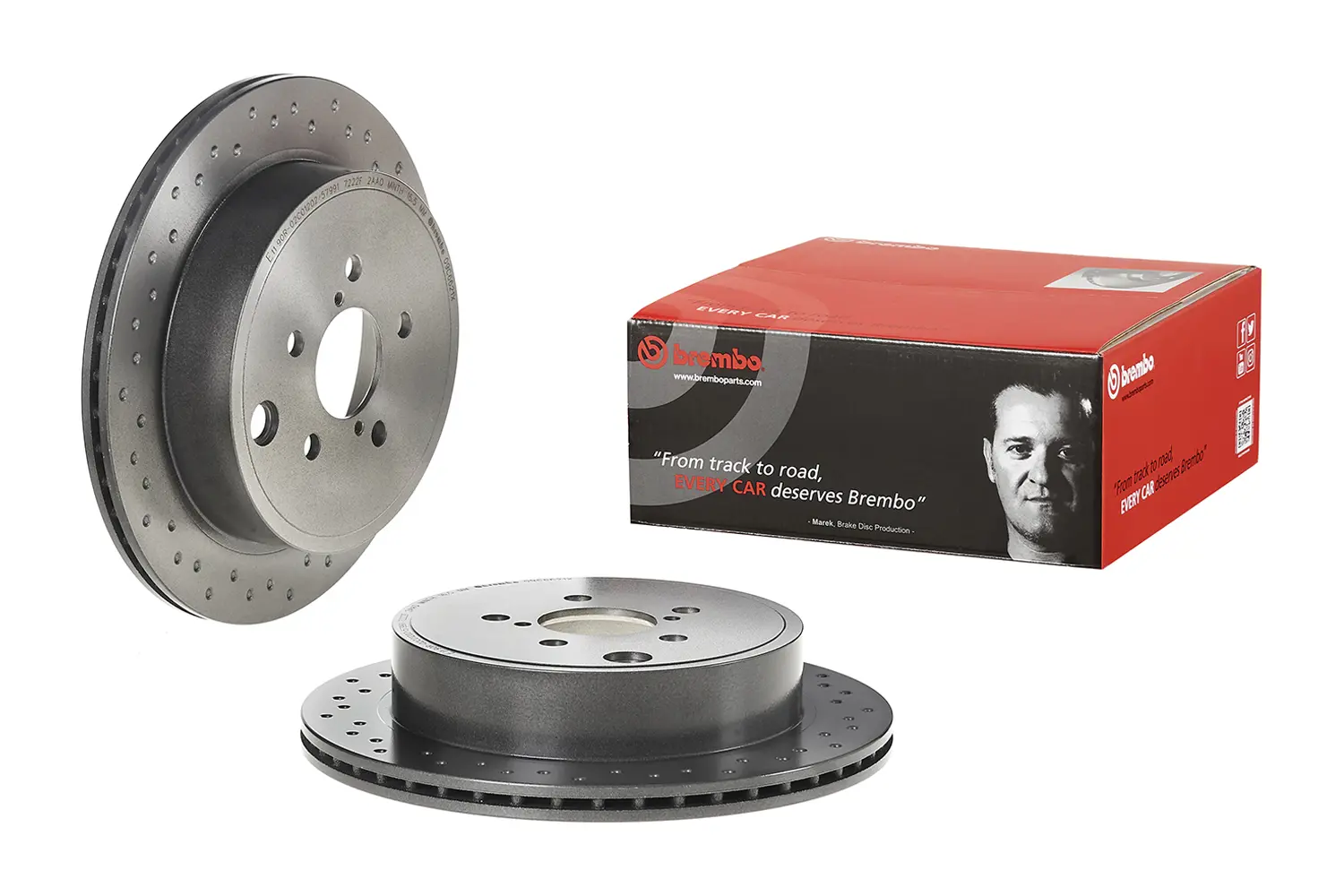 Brembo 09.C662.1X Xtra Rear Brake Disc – Toyota GT86 ZN6 Hi-Type 290mm