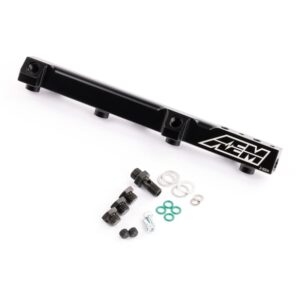 AEM 25-104BK AEM High Volume Fuel Rail – Black – Honda manufacturer product image