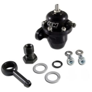 AEM Adjustable Fuel Pressure Regulator AEM 25-303BK official photo