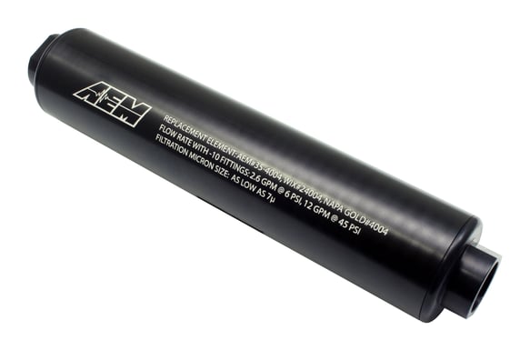 AEM 25-201BK AEM Universal High Volume Fuel Filter official image