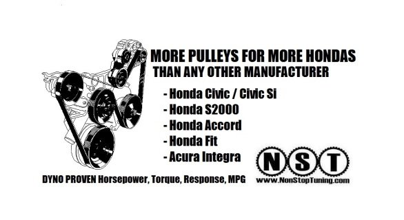 NonStopTuning NST21558 — Honda Fit Lightweight Crank Pulley (2015–2020)