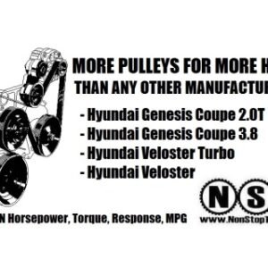 NonStopTuning NST32000K — Hyundai Genesis Coupe 2.0T Pulley Kit (2009–2011)